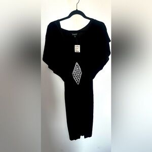 Bebe Gretchen Dress D2 Black Size Small